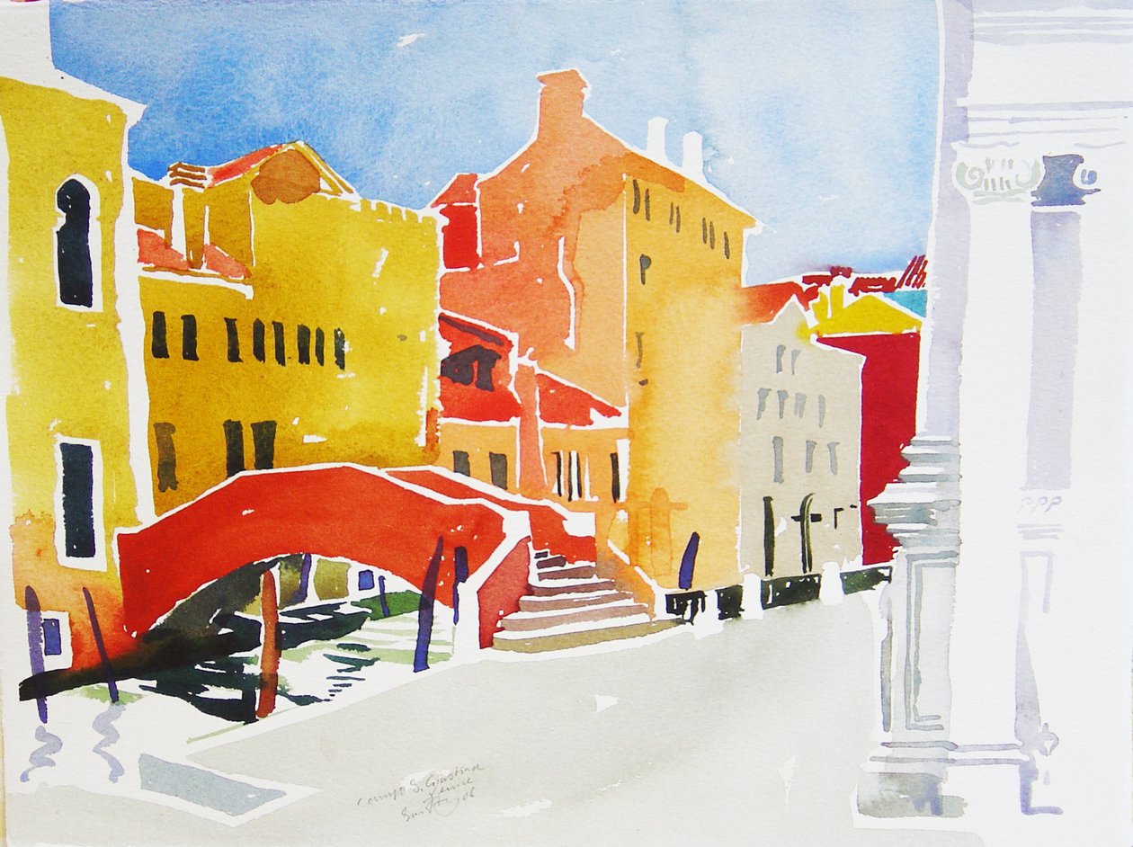 Campo S Guistina, 2006 (akvarell) alkotó: Simon Fletcher