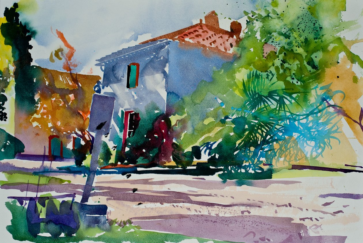 Chez Florence, 2015 (akvarell) alkotó: Simon Fletcher