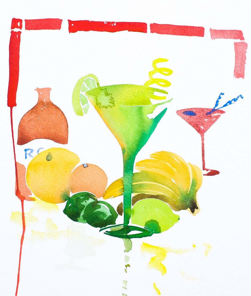 Daiquiri, 2016 (akvarell) alkotó: Simon Fletcher