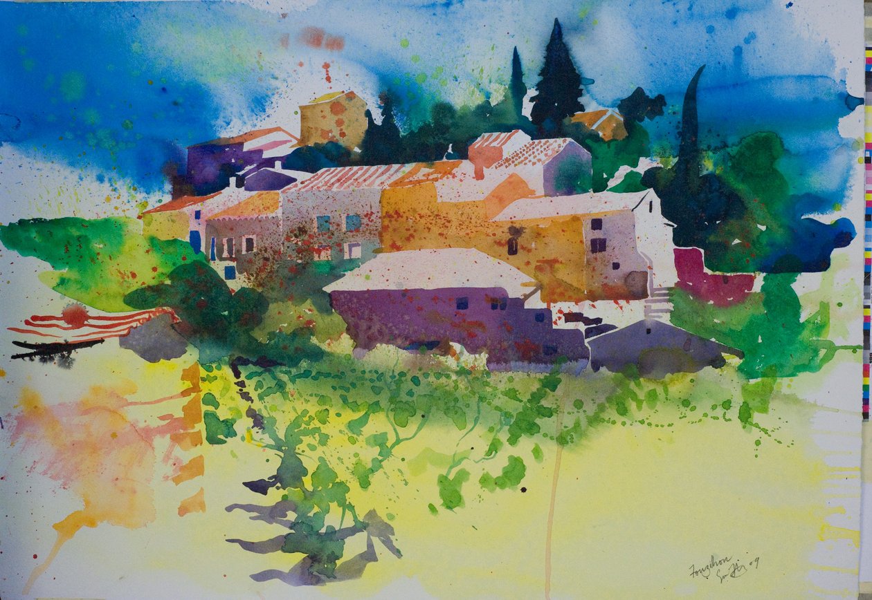 Fouzilhon, 2009 (akvarell) alkotó: Simon Fletcher
