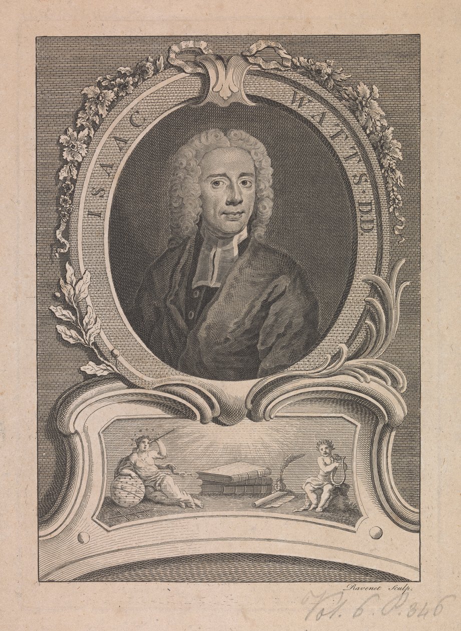 Isaac Watts alkotó: Simon Francois Ravenet