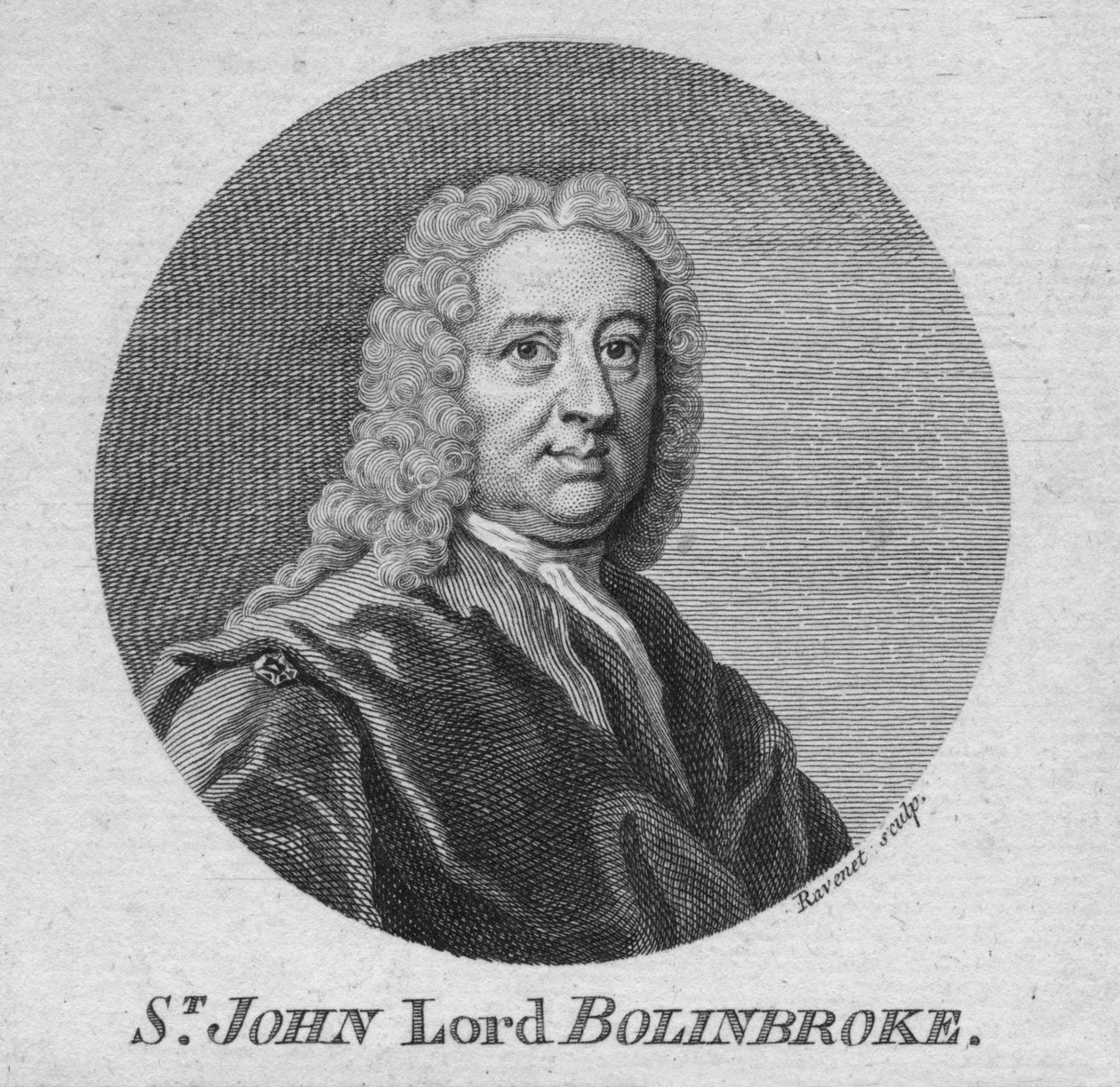 St. John Lord Bolinbroke, 1750-es évek. alkotó: Simon Francois Ravenet
