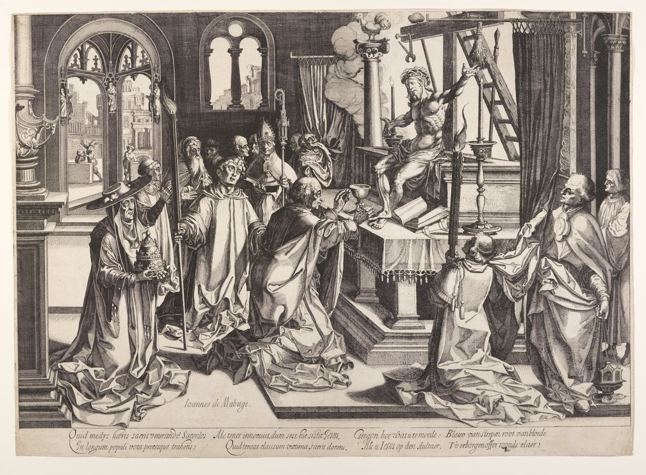 Szent Gergely miséje alkotó: Simon Frisius