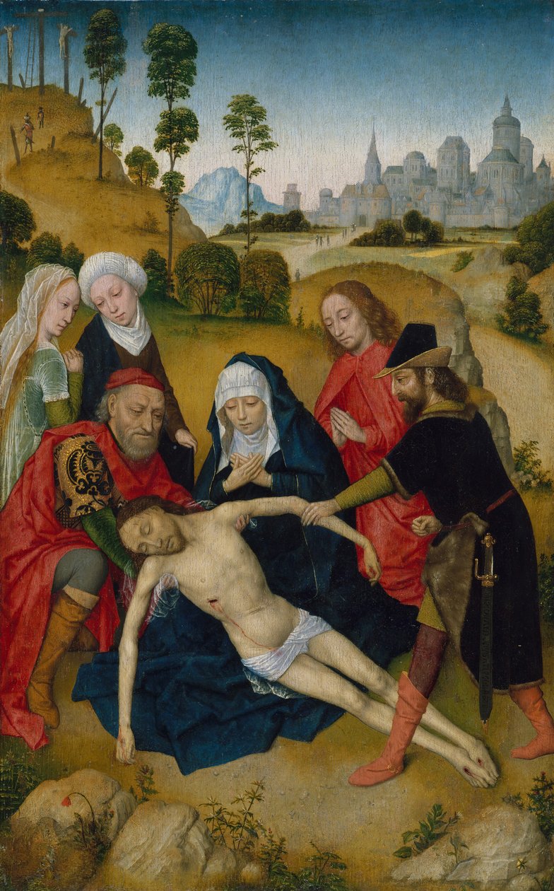Krisztus siralma, kb. 1473. alkotó: Simon Marmion