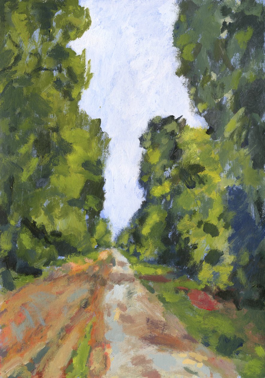 Avenue no 1, 2023 (akril, papír) alkotó: Simon Neville