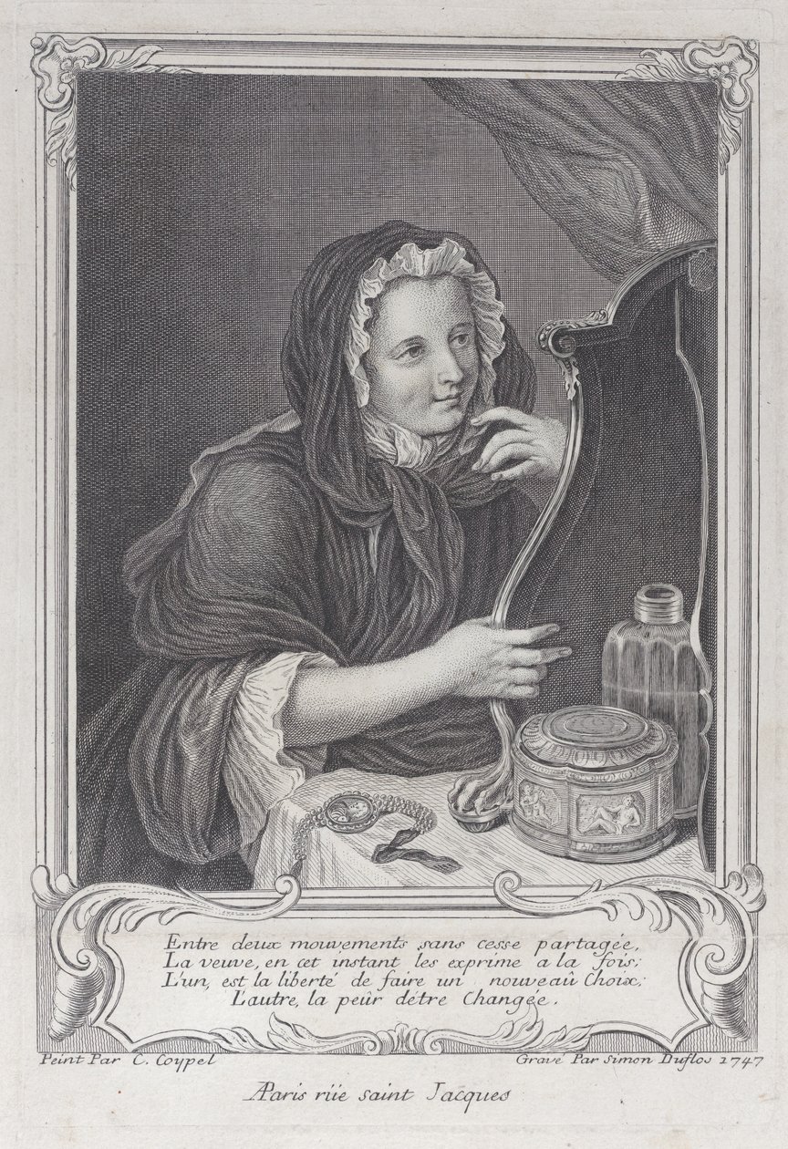 A kacér özvegy, 1747., 1747. alkotó: Simon Nicolas Duflos