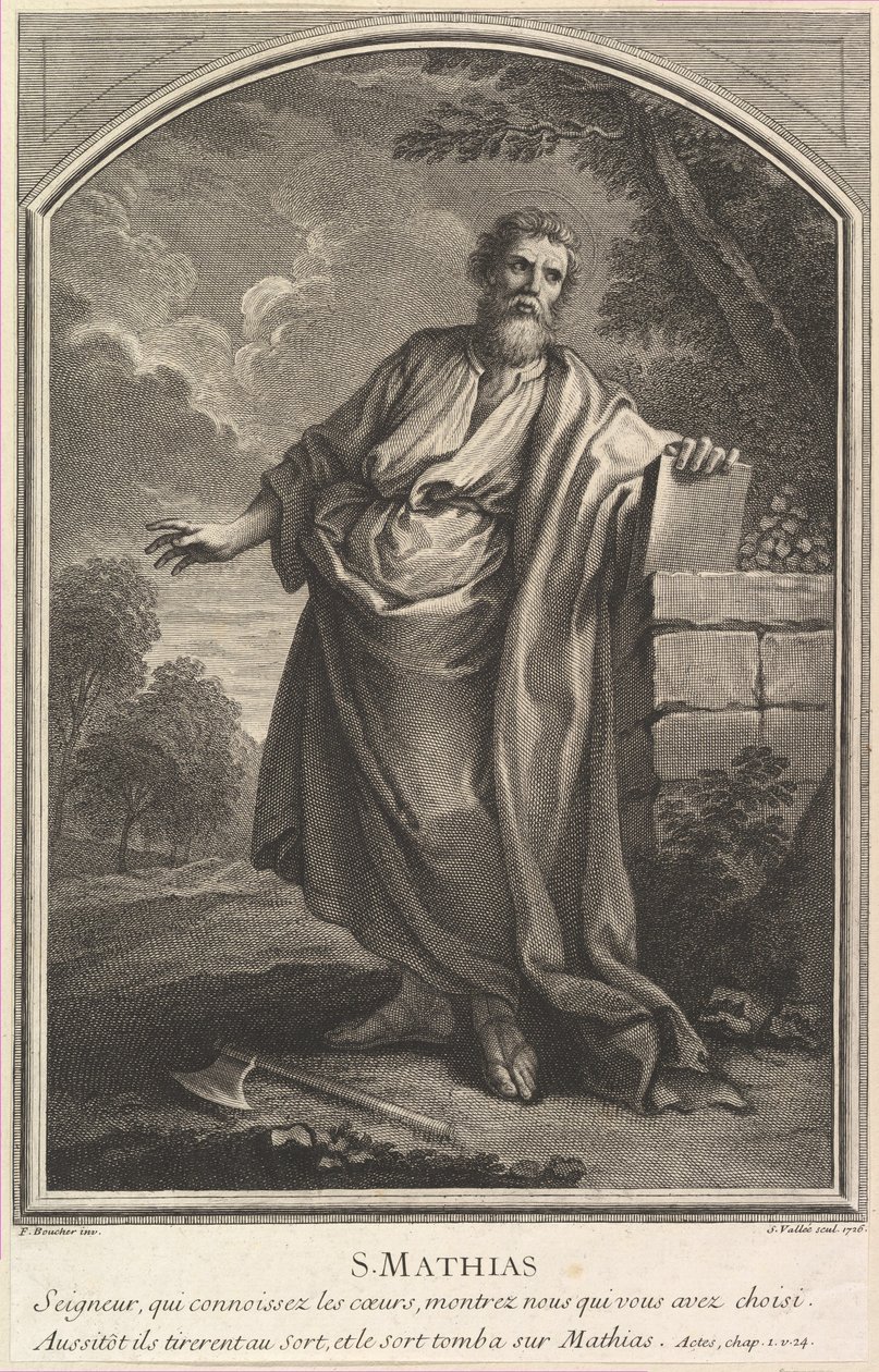 Szent Mátyás, 1726. alkotó: Simon Vallee