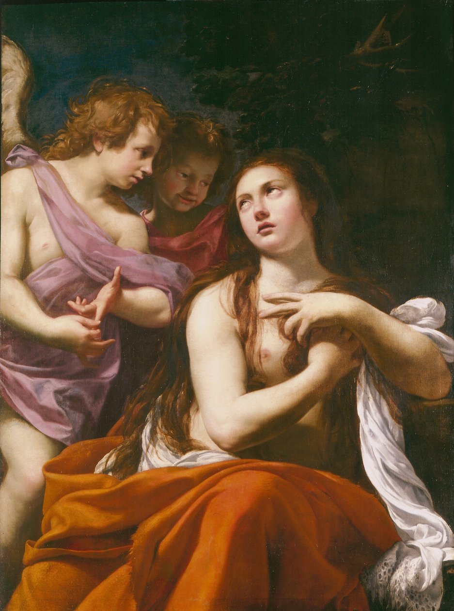Mária Magdolna és két angyal, 1621. alkotó: Simon Vouet