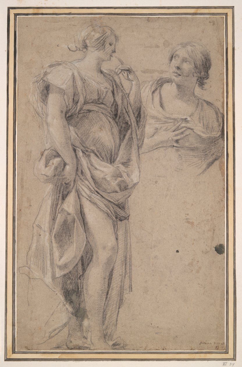 Két nő alkotó: Simon Vouet