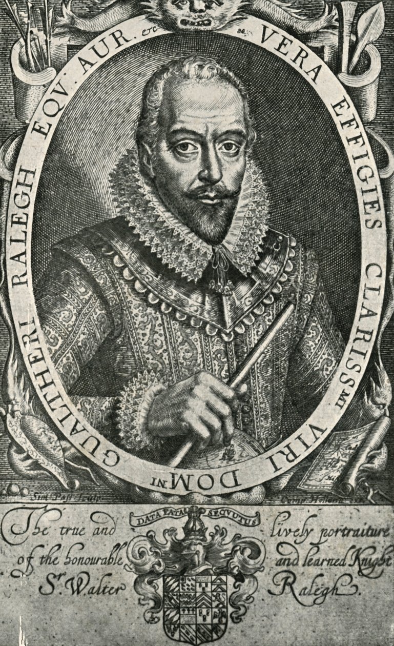 Sir Walter Raleigh, 1906. alkotó: Simon de Passe