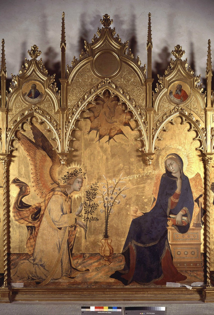Angyali üdvözlet 1333 alkotó: Simone Martini