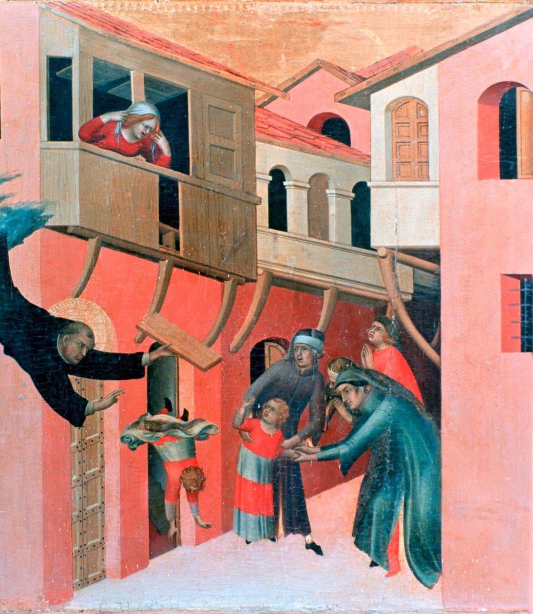 Boldog Agostino Novello oltárkép, részlet, 1324 alkotó: Simone Martini