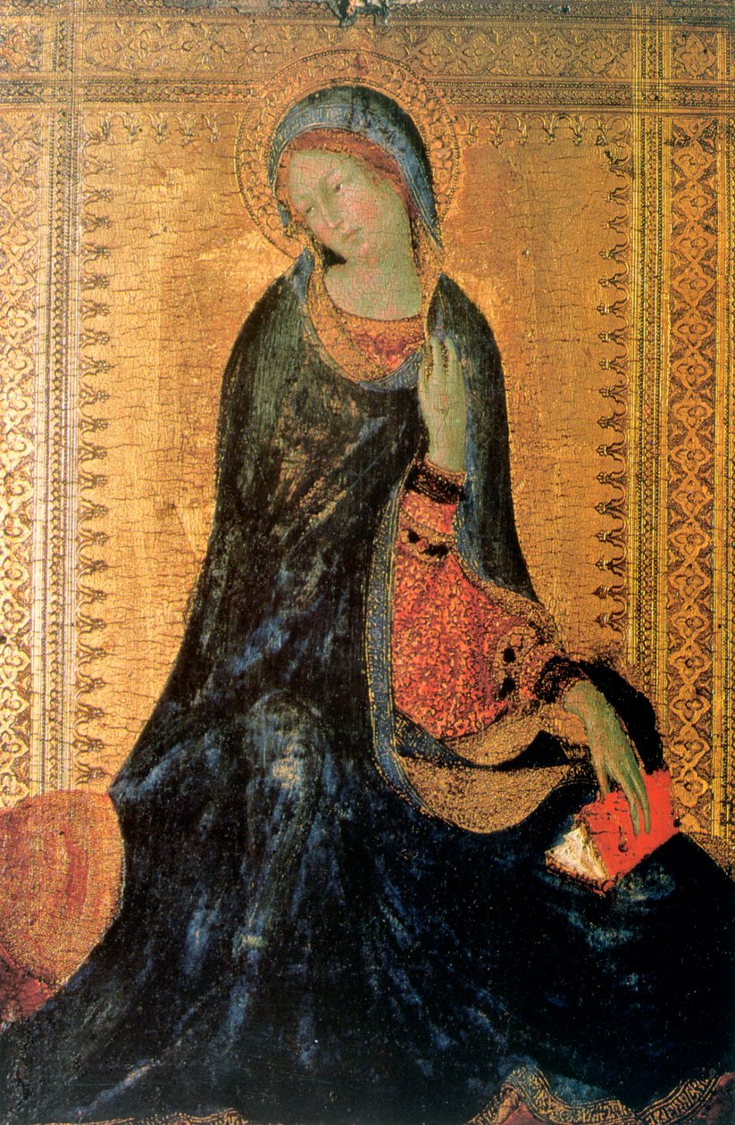 Az Angyali üdvözlet Madonna, c1304-1344 alkotó: Simone Martini