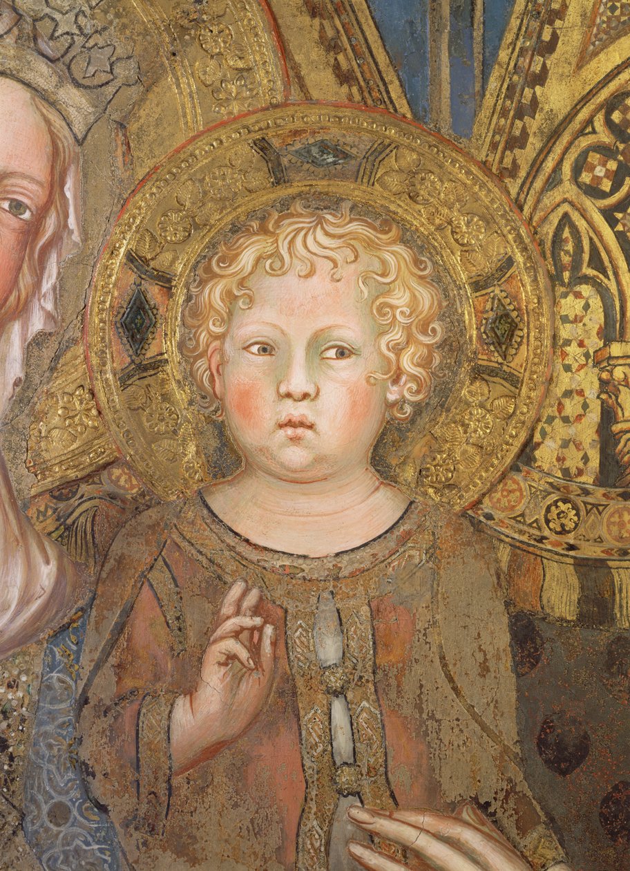 Maesta: Christ Child, 1315 (51591 részlet) alkotó: Simone Martini