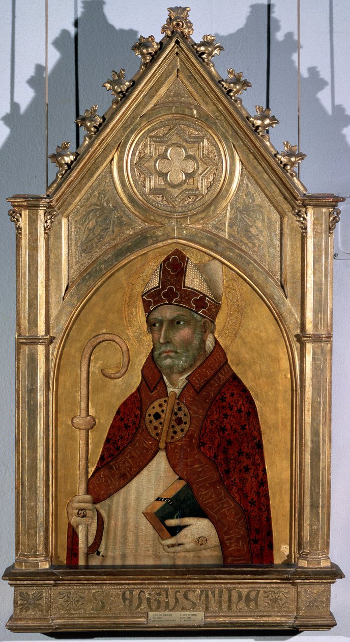 Szent Ágoston, 1320-as évek. alkotó: Simone Martini