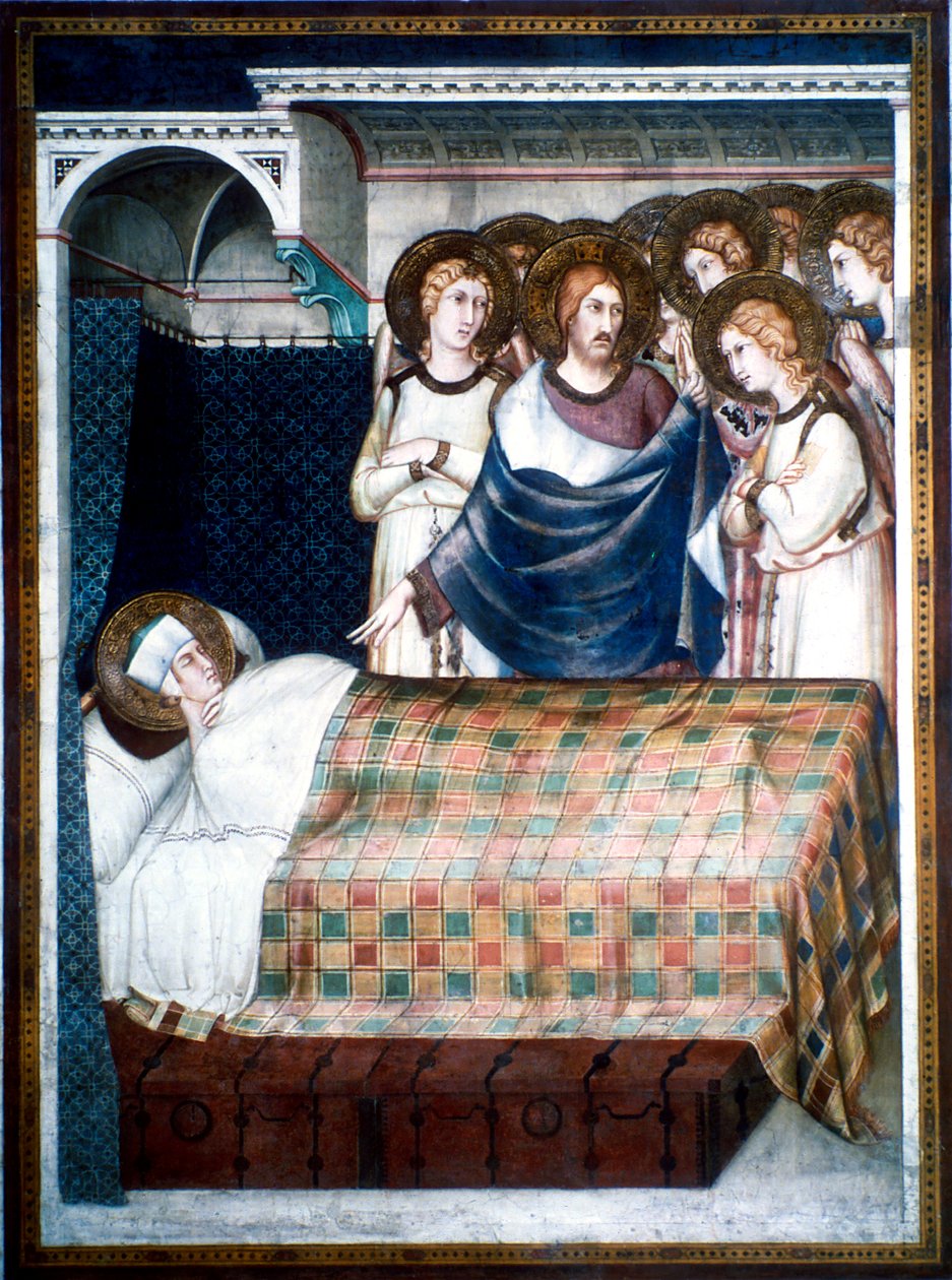 Szent Márton álma, 14. század. alkotó: Simone Martini