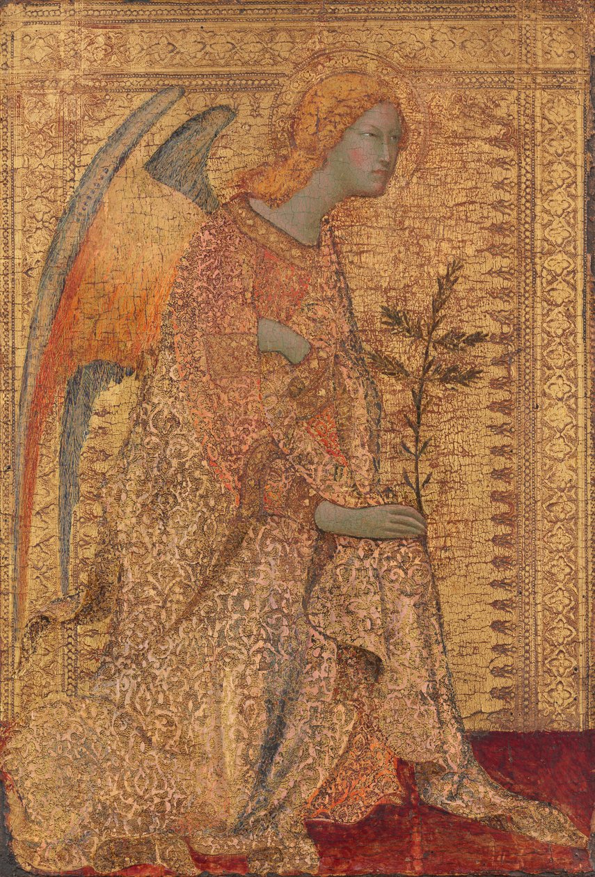 Az Angyali üdvözlet angyala alkotó: Simone Martini