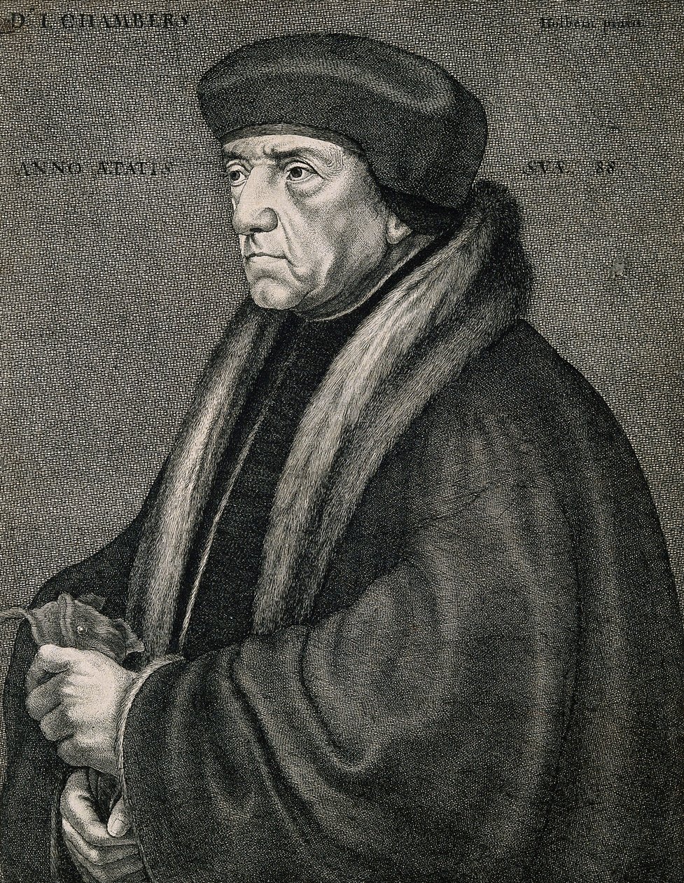 Sir John Chambers (Chambre). Rézkarc W. Hollar alkotó: Sir John chambers