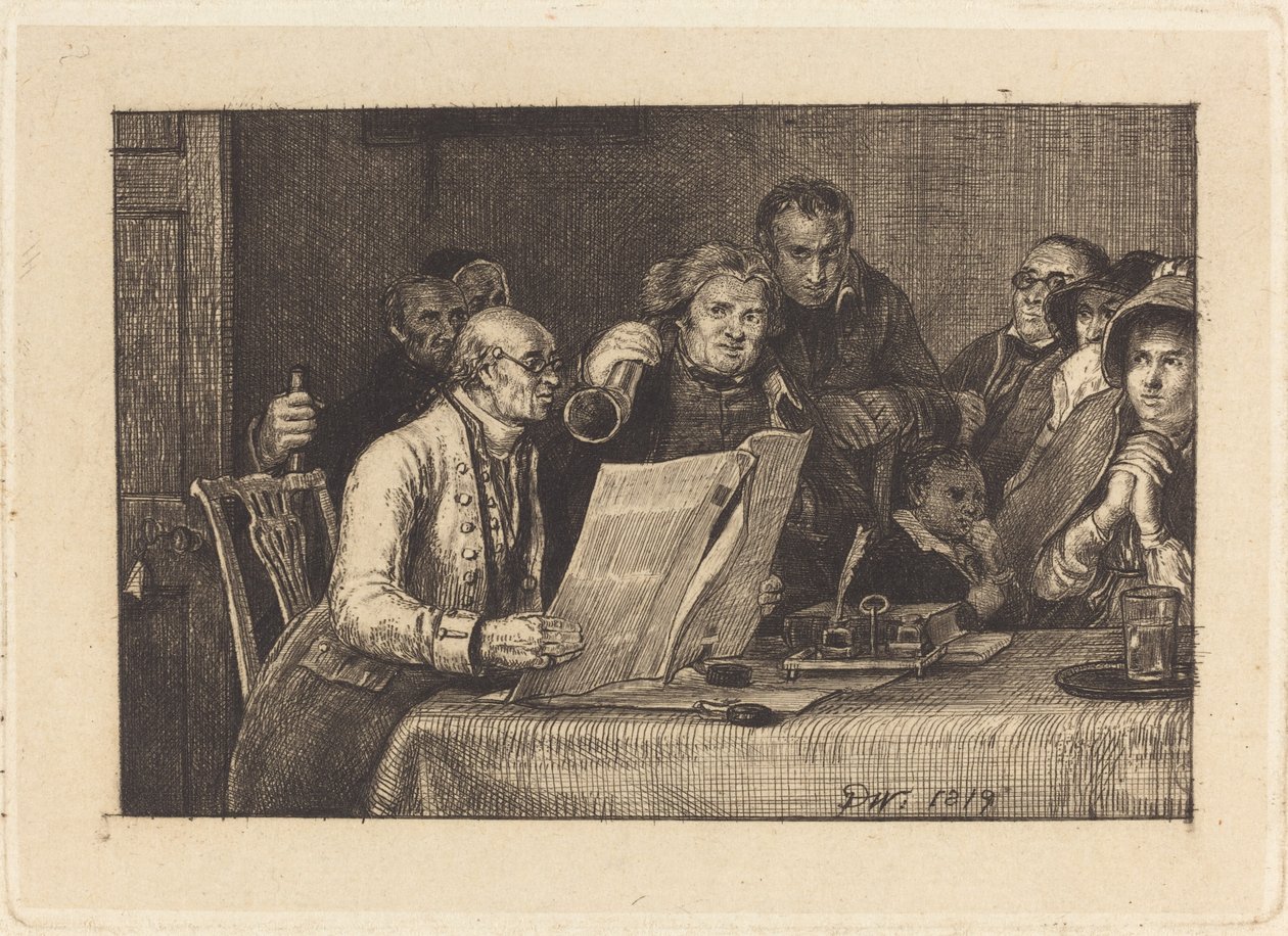 A Végrendelet olvasása alkotó: Sir David Wilkie
