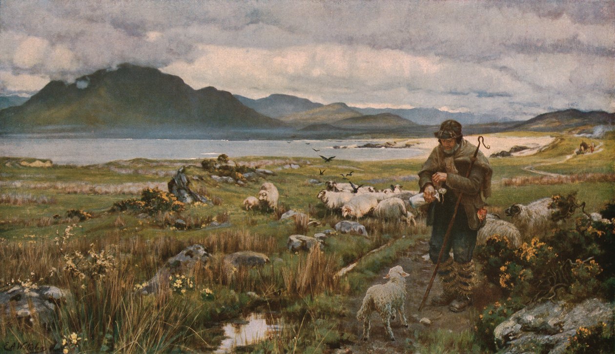 Az árva, 1888, c1930. alkotó: Sir Ernest Albert Waterlow