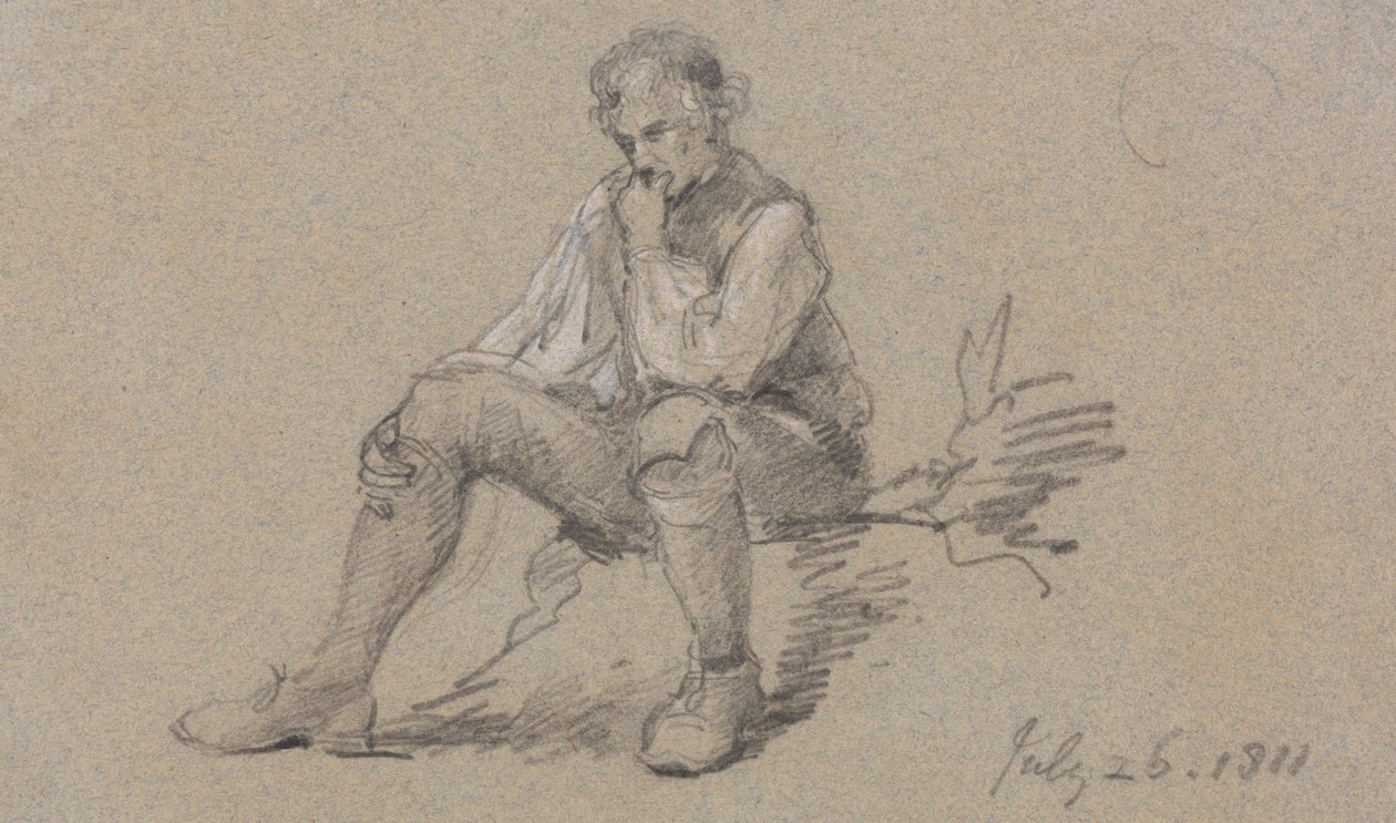 Férfi ül alkotó: Sir George Howland Beaumont seventh Baronet