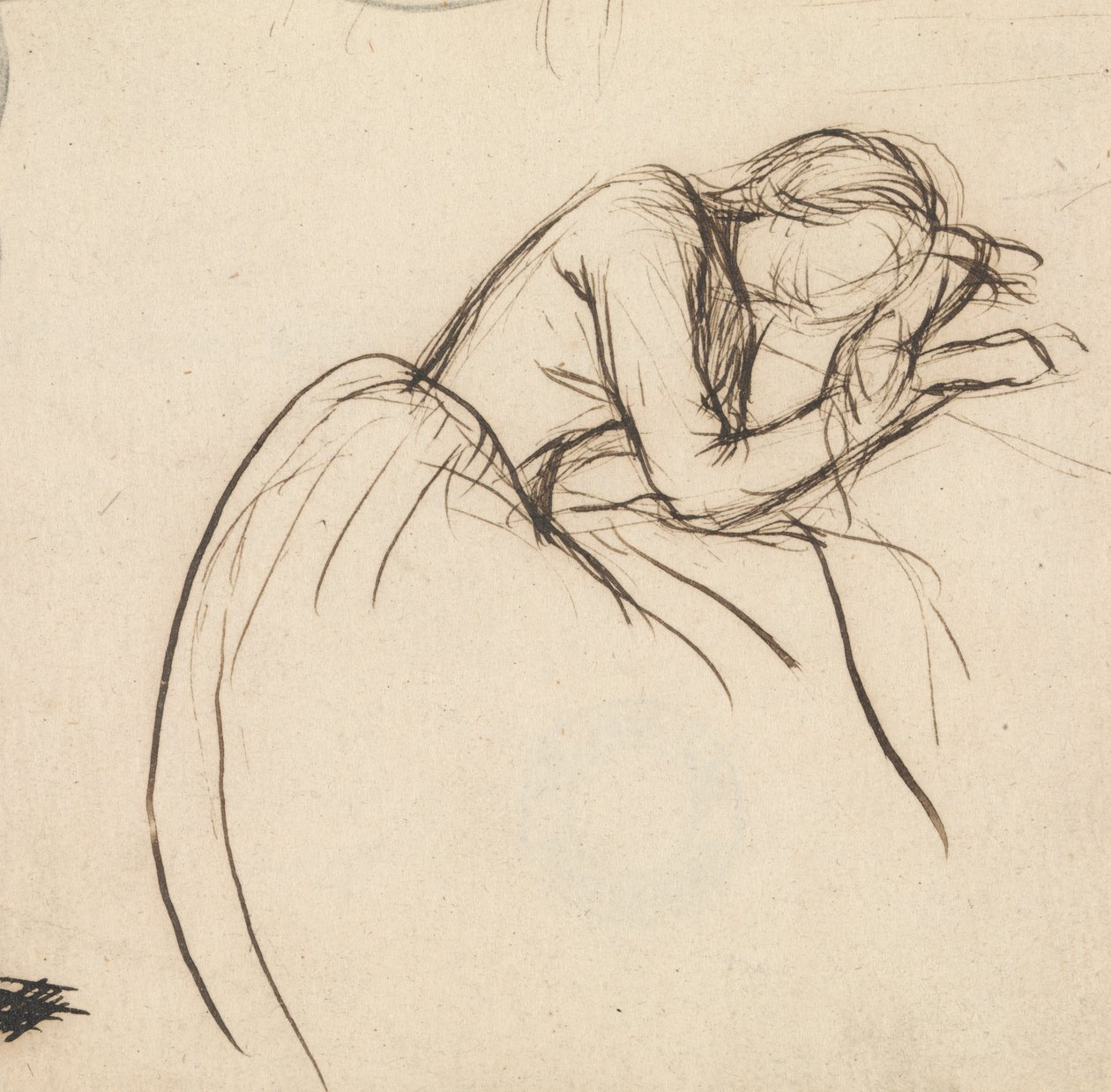 Egy nő meghajolt bánatában alkotó: Sir John Everett Millais