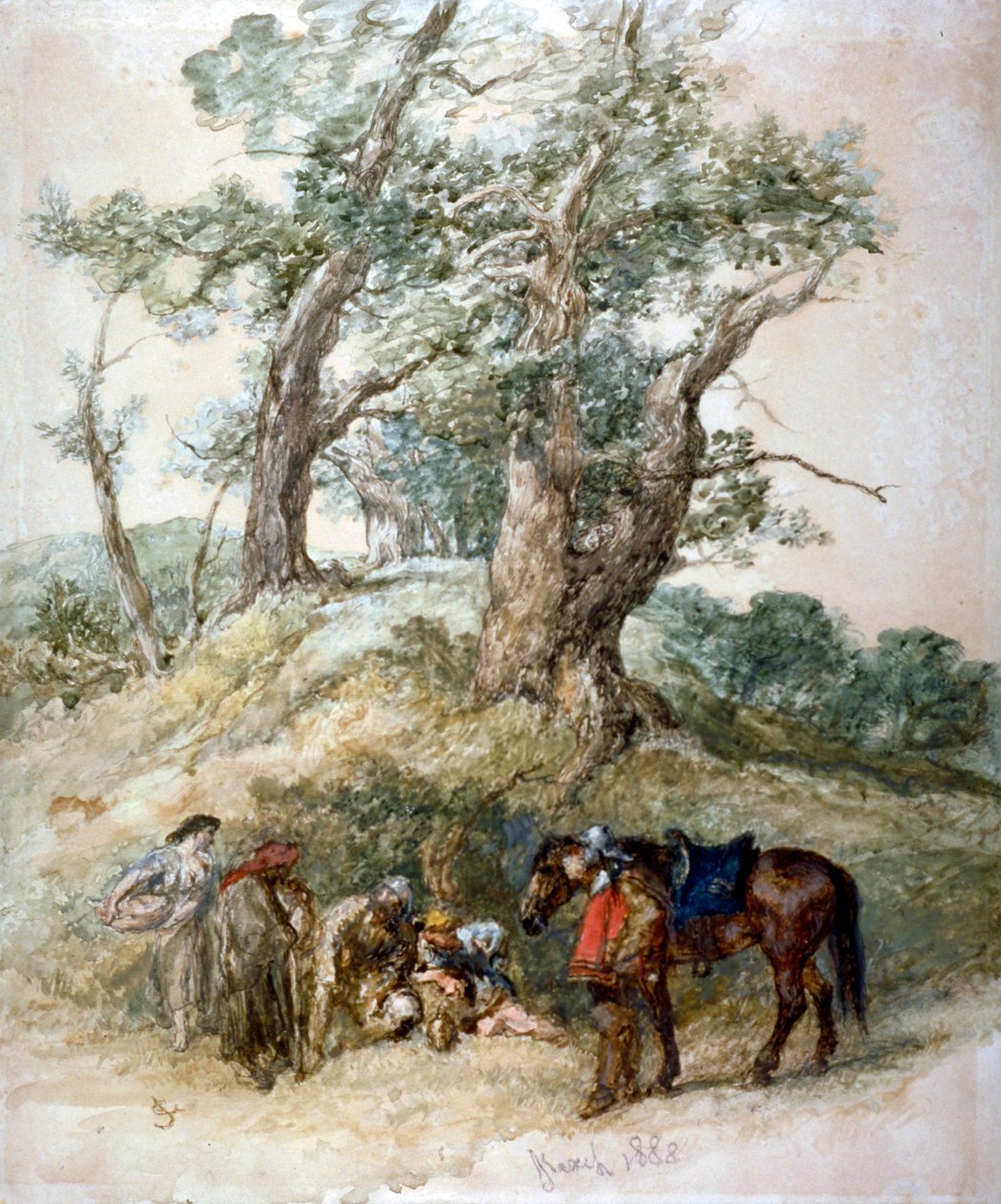 „A Halt”, 1888. alkotó: Sir John Gilbert