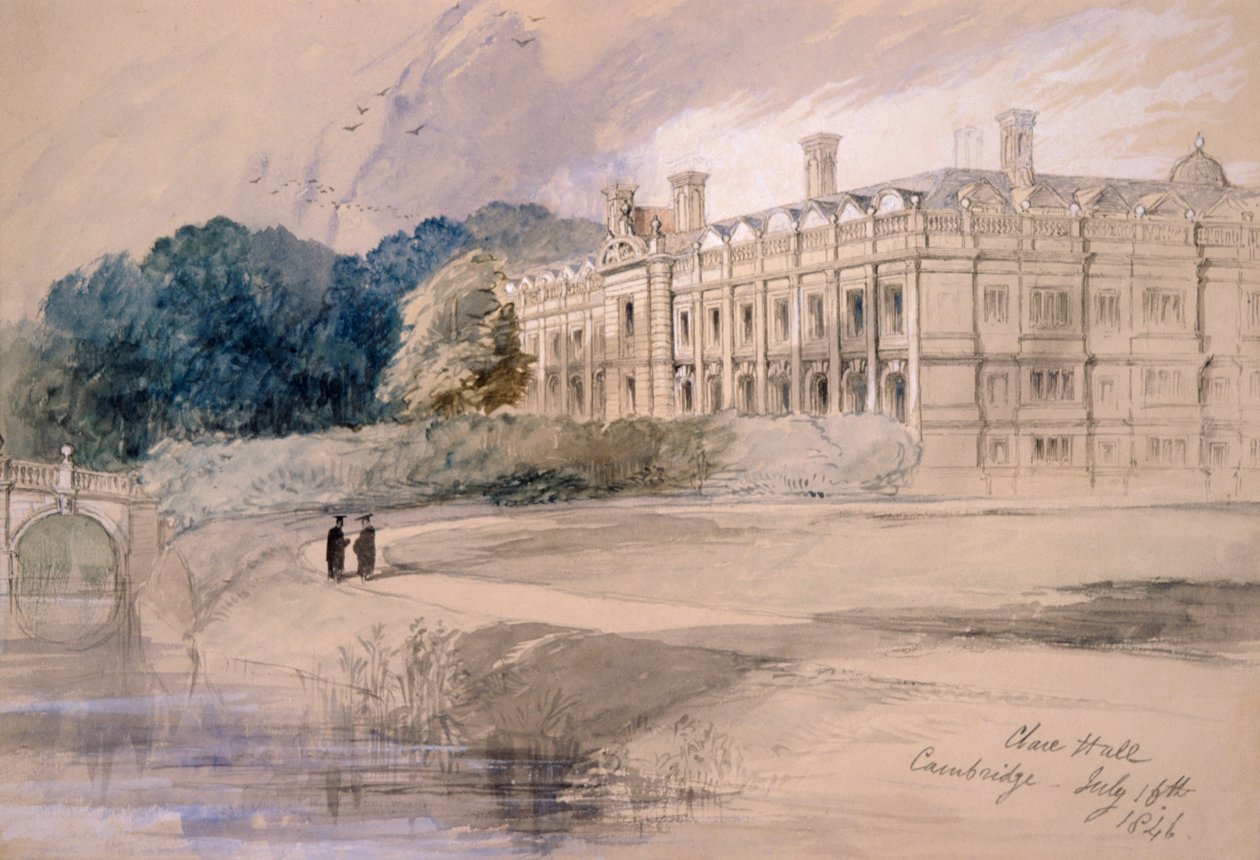 Clare Hall, Cambridge, 1846. alkotó: Sir John Gilbert