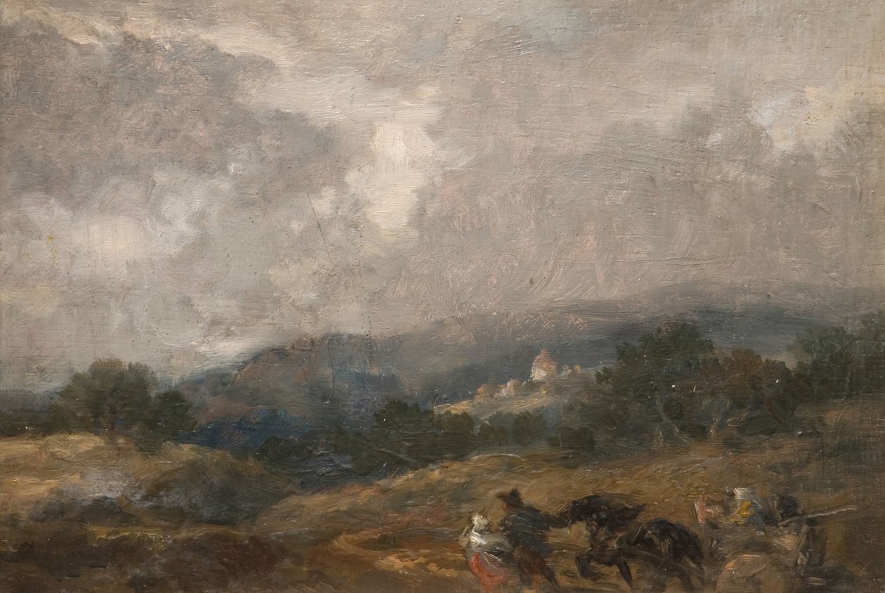 Tájvázlat, 1877. alkotó: Sir John Gilbert