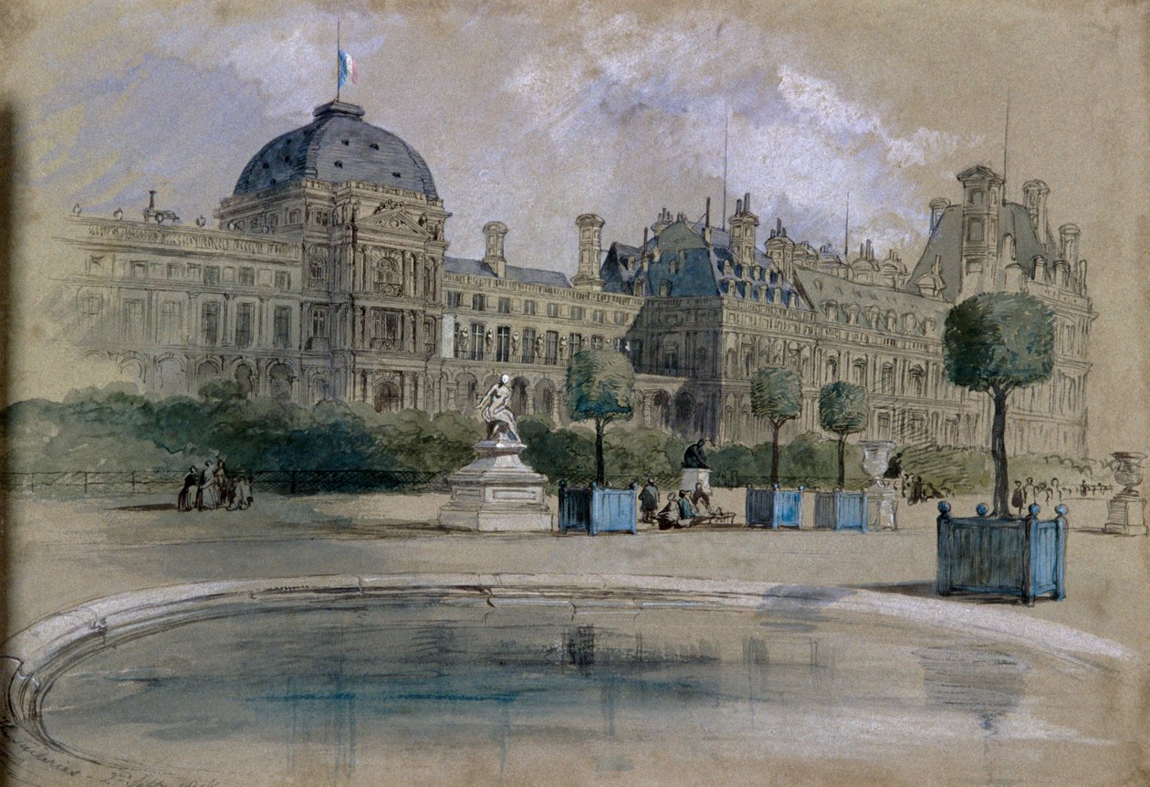 Tuileriák, Párizs, Franciaország, 1846 alkotó: Sir John Gilbert