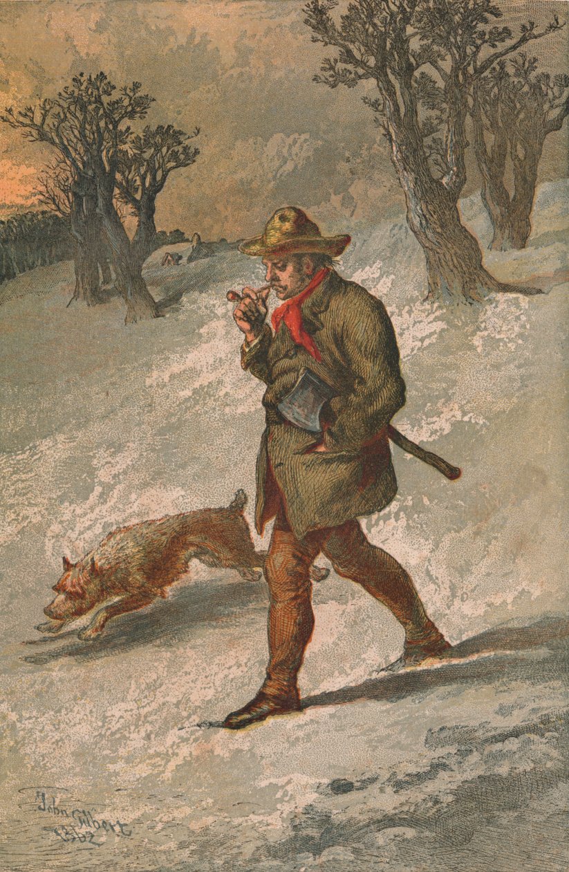 A favágó és a kutyája, 1862. alkotó: Sir John Gilbert