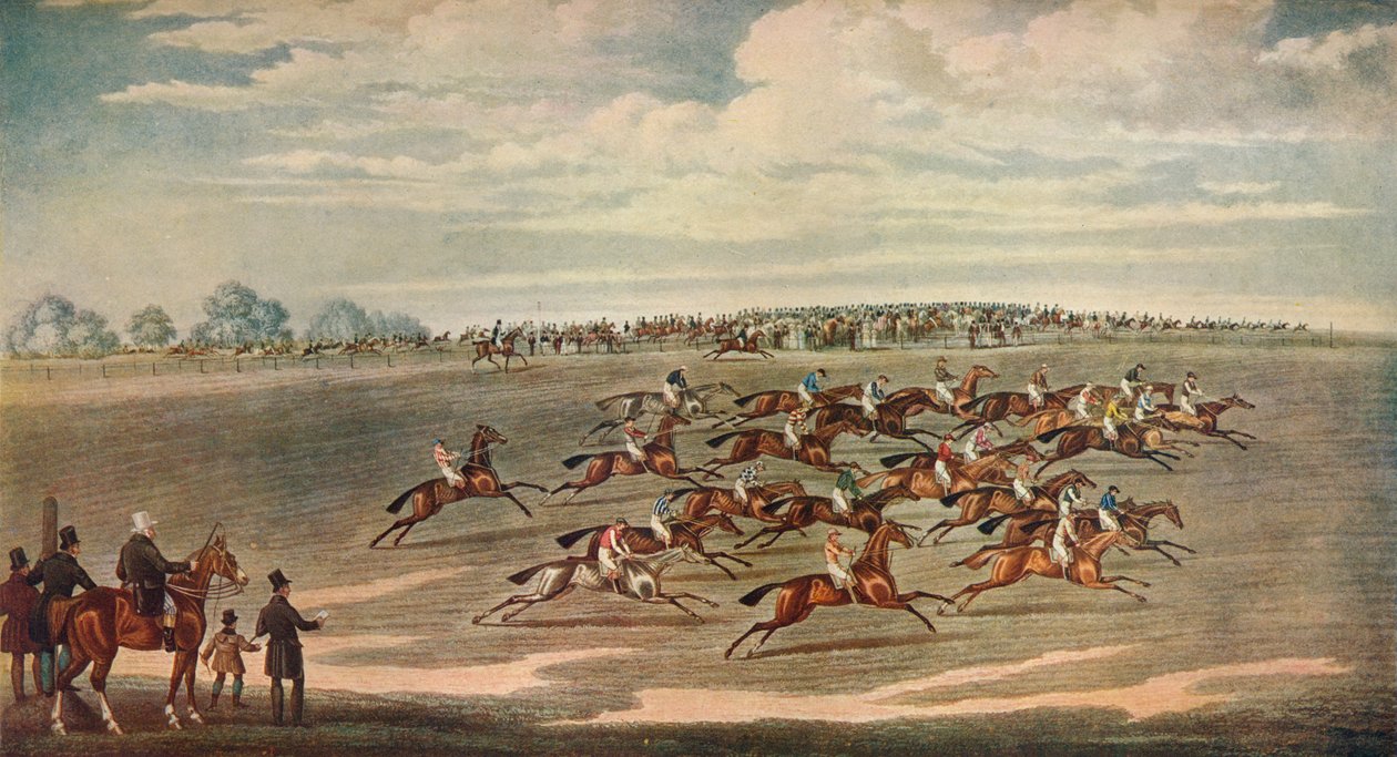 „Epsom Races”, 19. század alkotó: Smart and Hunt