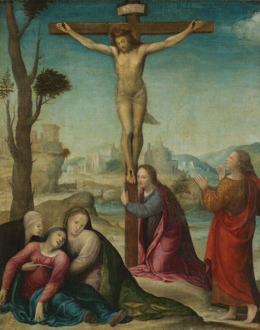 A keresztre feszítés, 16. század. alkotó: Sodoma
