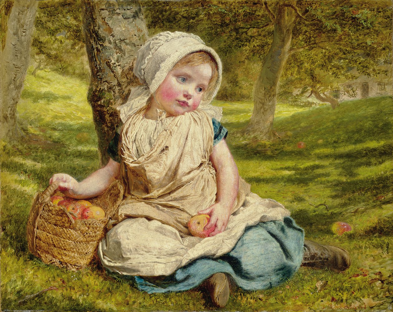 Windfalls (olaj, vászon) alkotó: Sophie Anderson