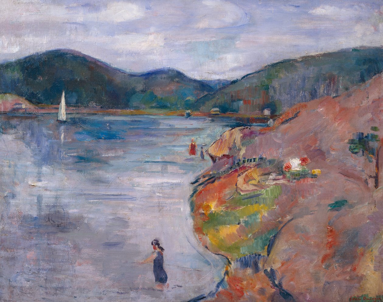 By The Beach (festmény) alkotó: Soren Onsager