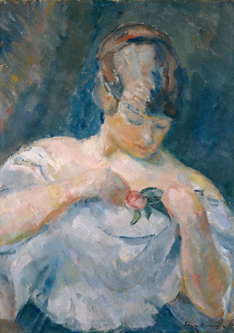 Fiatal nő (festmény) alkotó: Soren Onsager