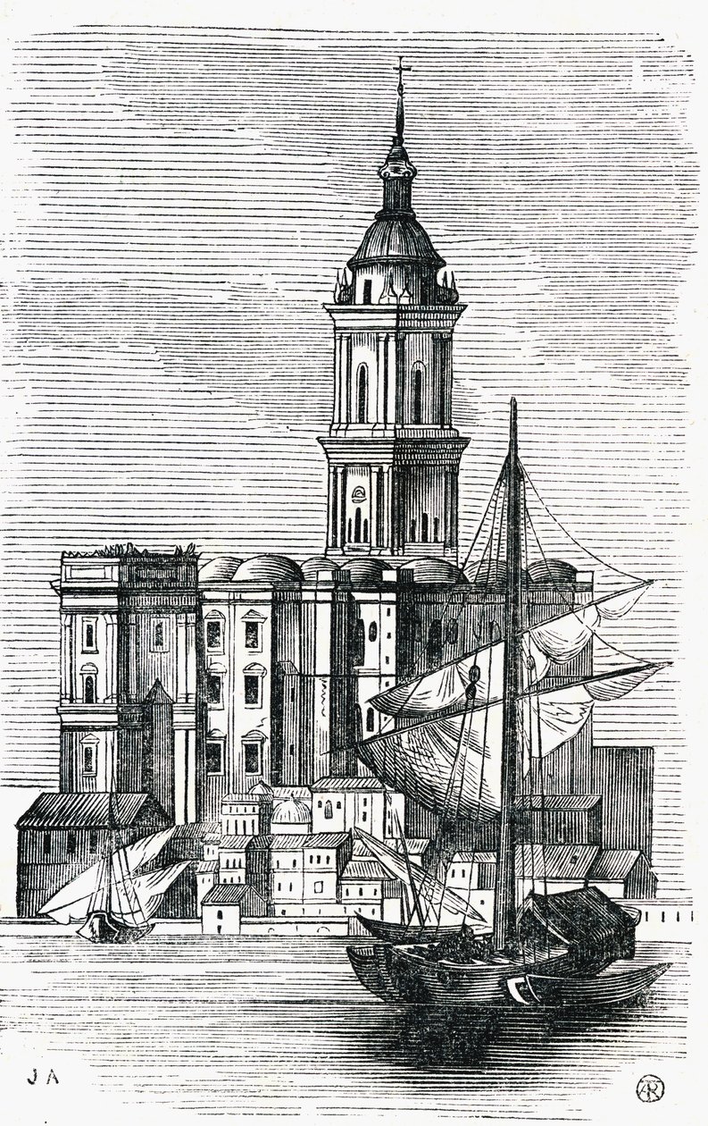 Málagai katedrális, Spanyolország, 1800-as évek közepe alkotó: Spanish School
