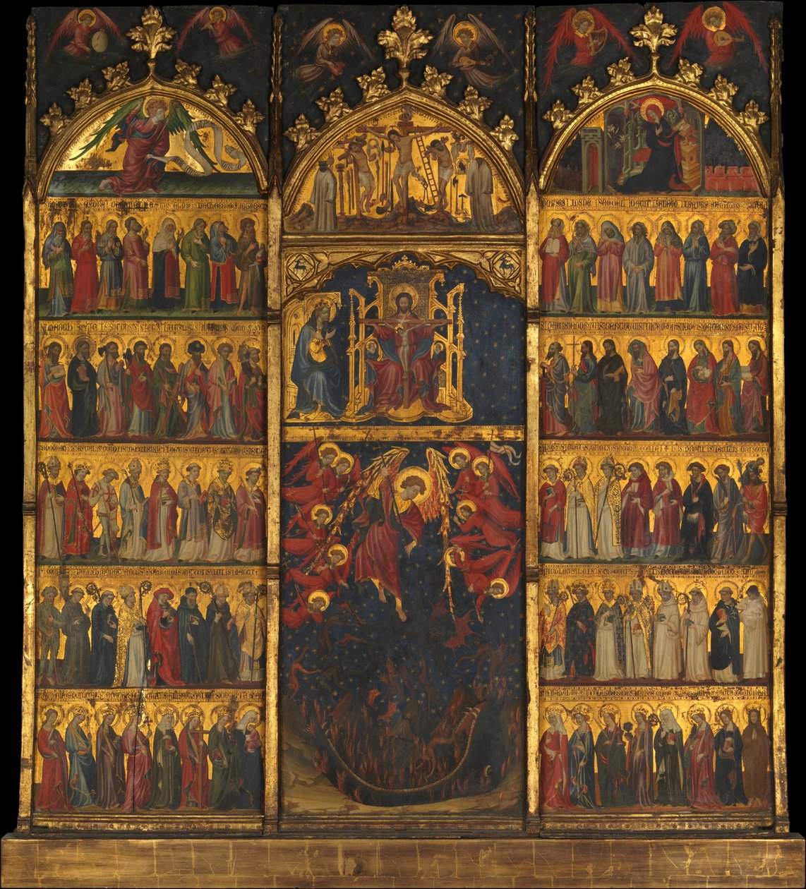 A Mindenszentek által imádott Szentháromság. alkotó: Spanish Painter