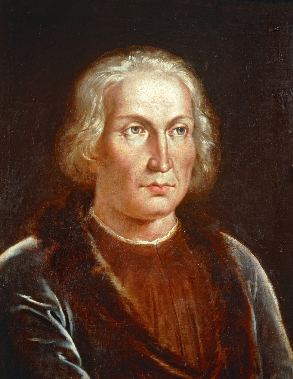 Christopher Columbus, discoverer ... (festmény vászonra) alkotó: Spanish School