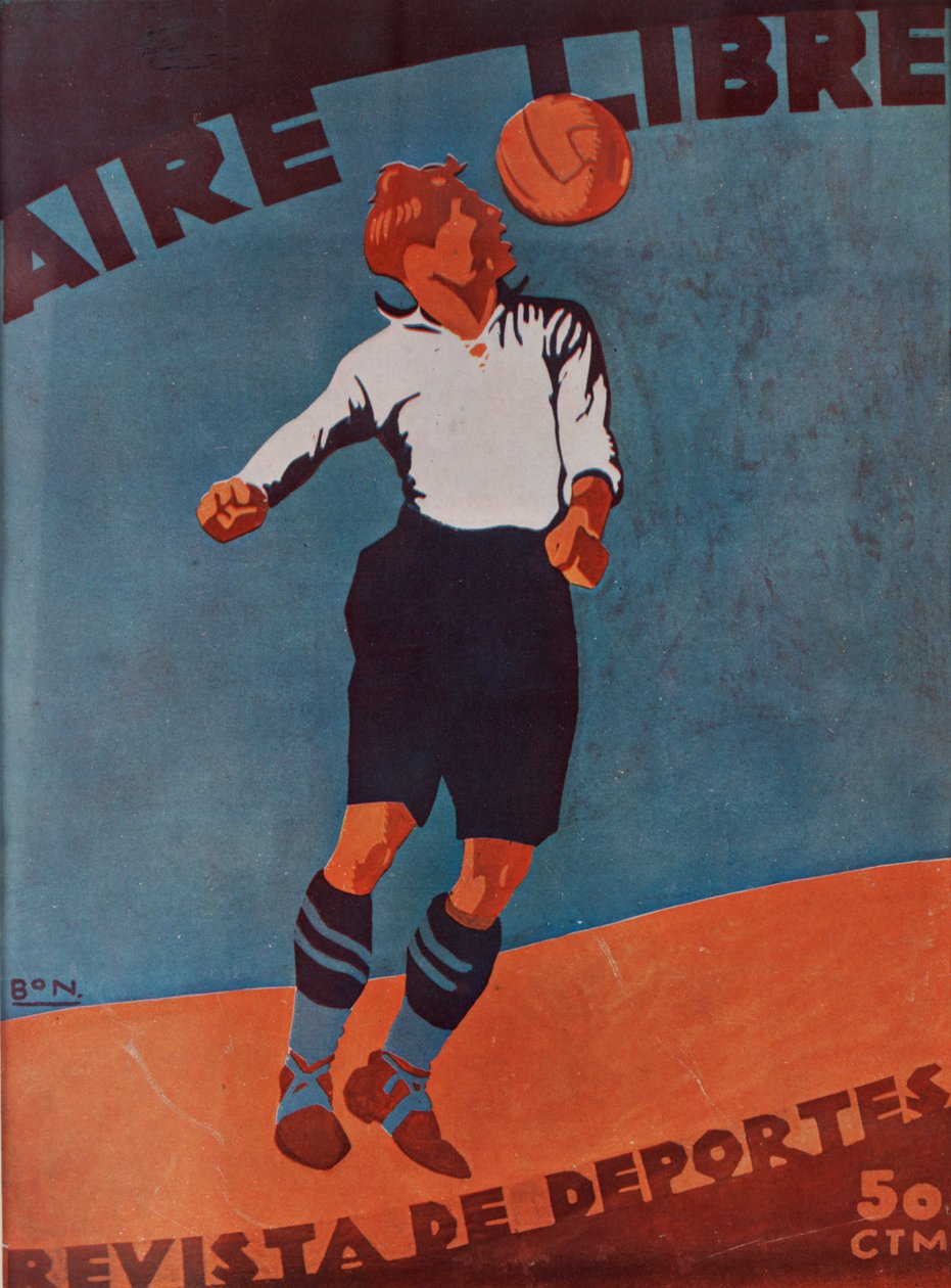 Az Aire Libre első borítója, 1920-30 körül alkotó: Spanish School