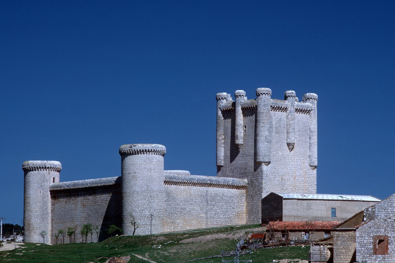 Kilátás a kastélyra alkotó: Spanish School