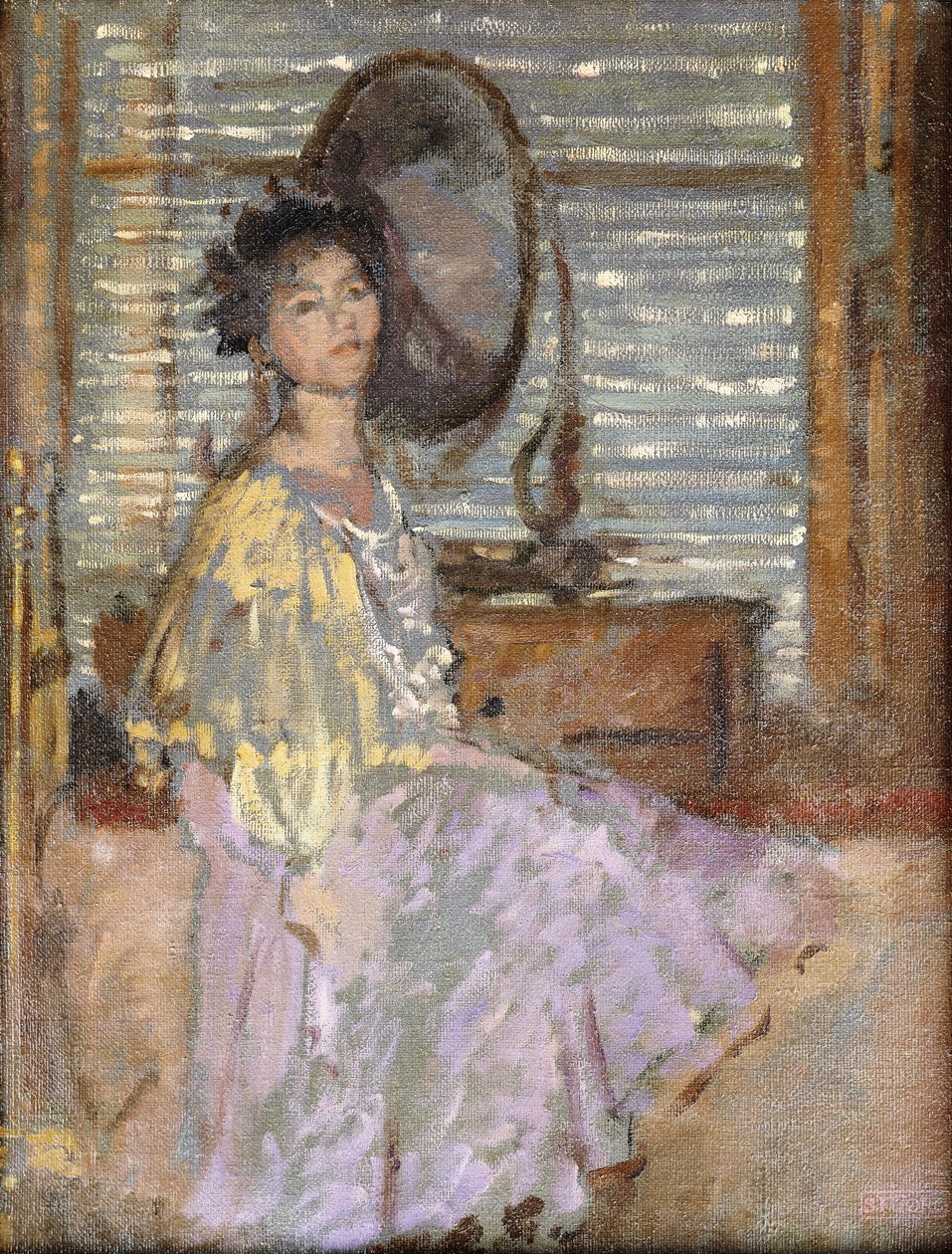 A vakok mögött, alkotó: Spencer Frederick Gore
