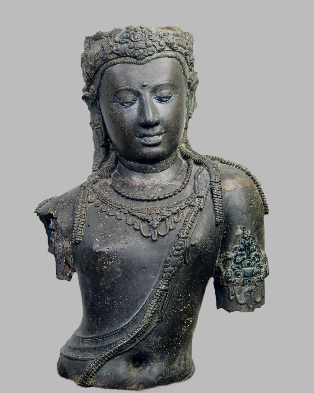 Bodhisattva Padmapani életnagyságú képe, Chaiya, Thaiföld, i.sz. 775 (bronz) alkotó: Srivijaya