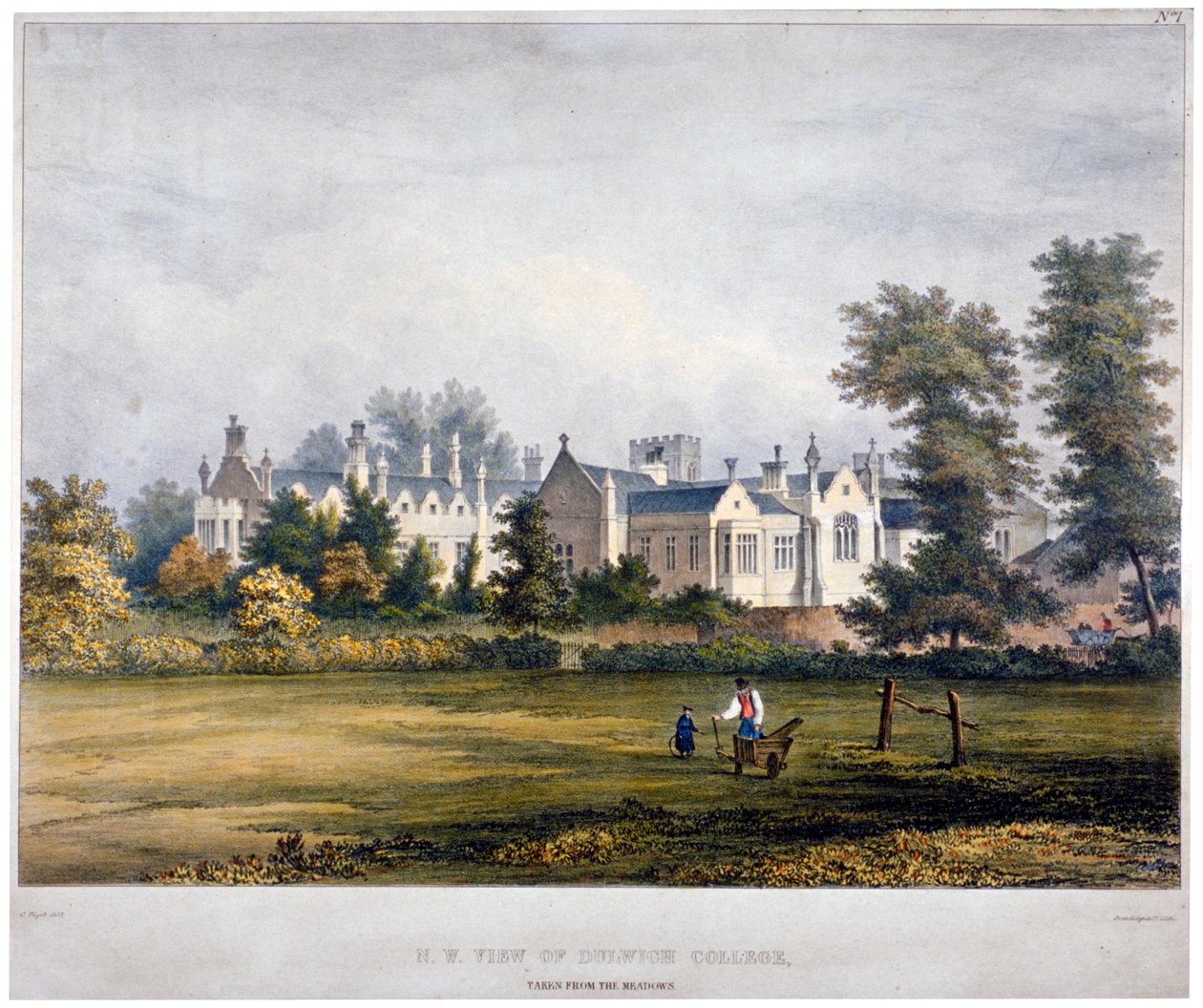 Dulwich College, London, 1830 alkotó: Standidge and Co