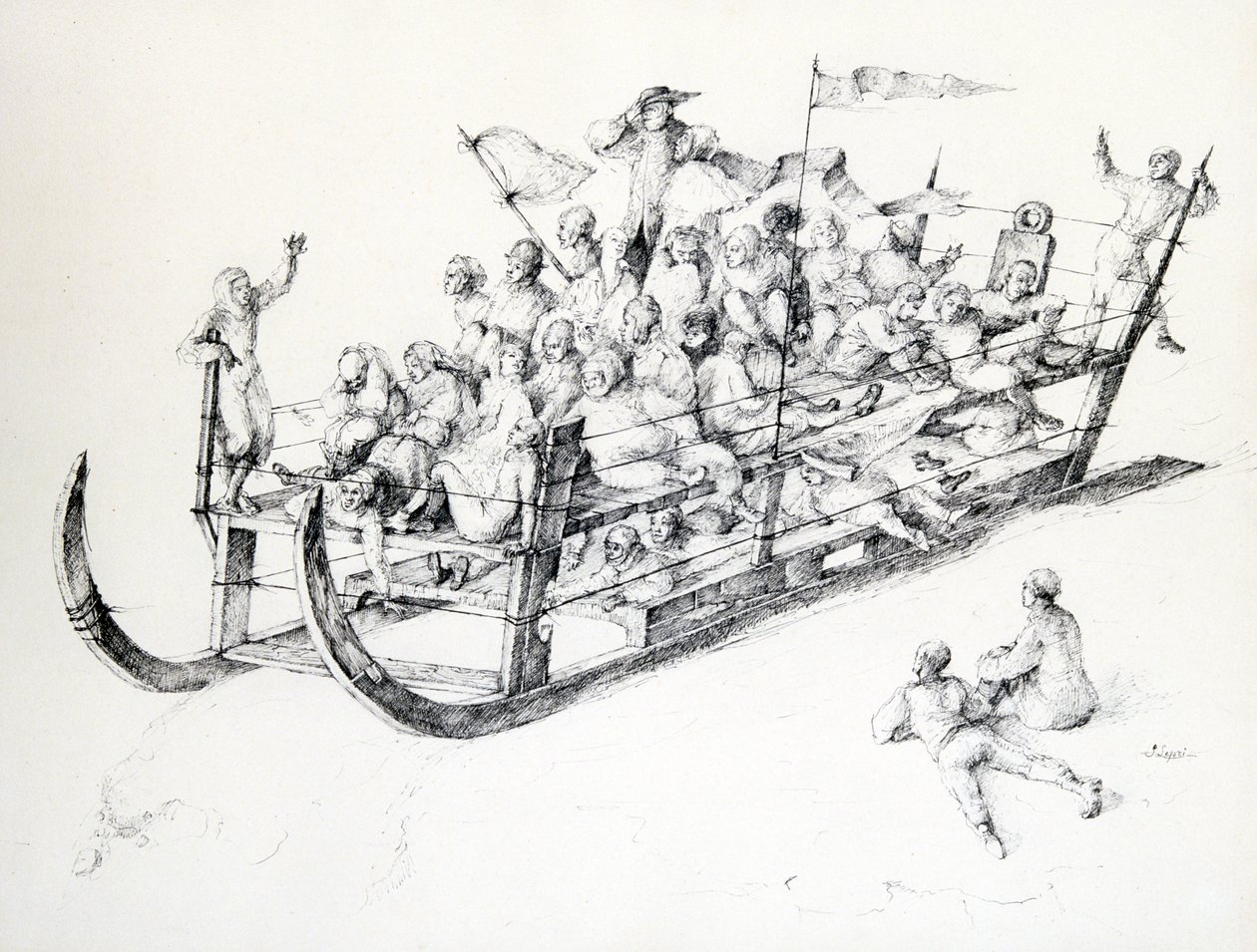 A szán, 1850-1890 alkotó: Stanislas Lepine