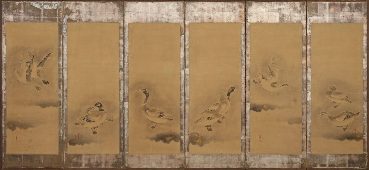 Vadlibák, Momoyama vagy Edo korszak, 1568-1640. alkotó: Sôtatsu