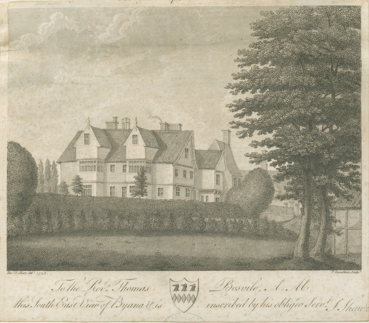 Eccleshall - Biana Hall: metszet alkotó: Stebbing Shaw