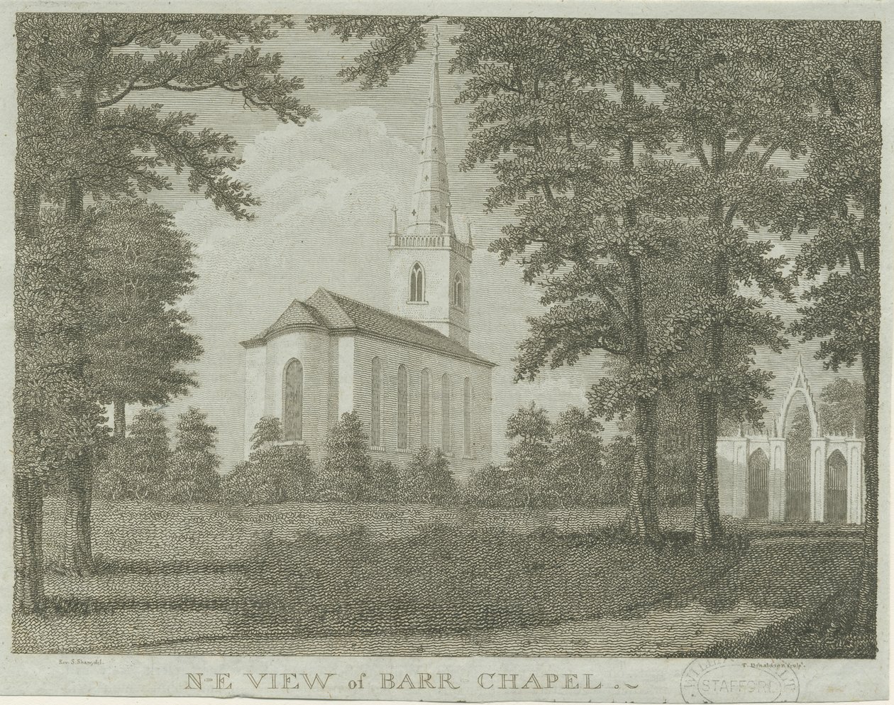 Nagy Barr-kápolna: metszet, nd [1762-1802] alkotó: Stebbing Shaw