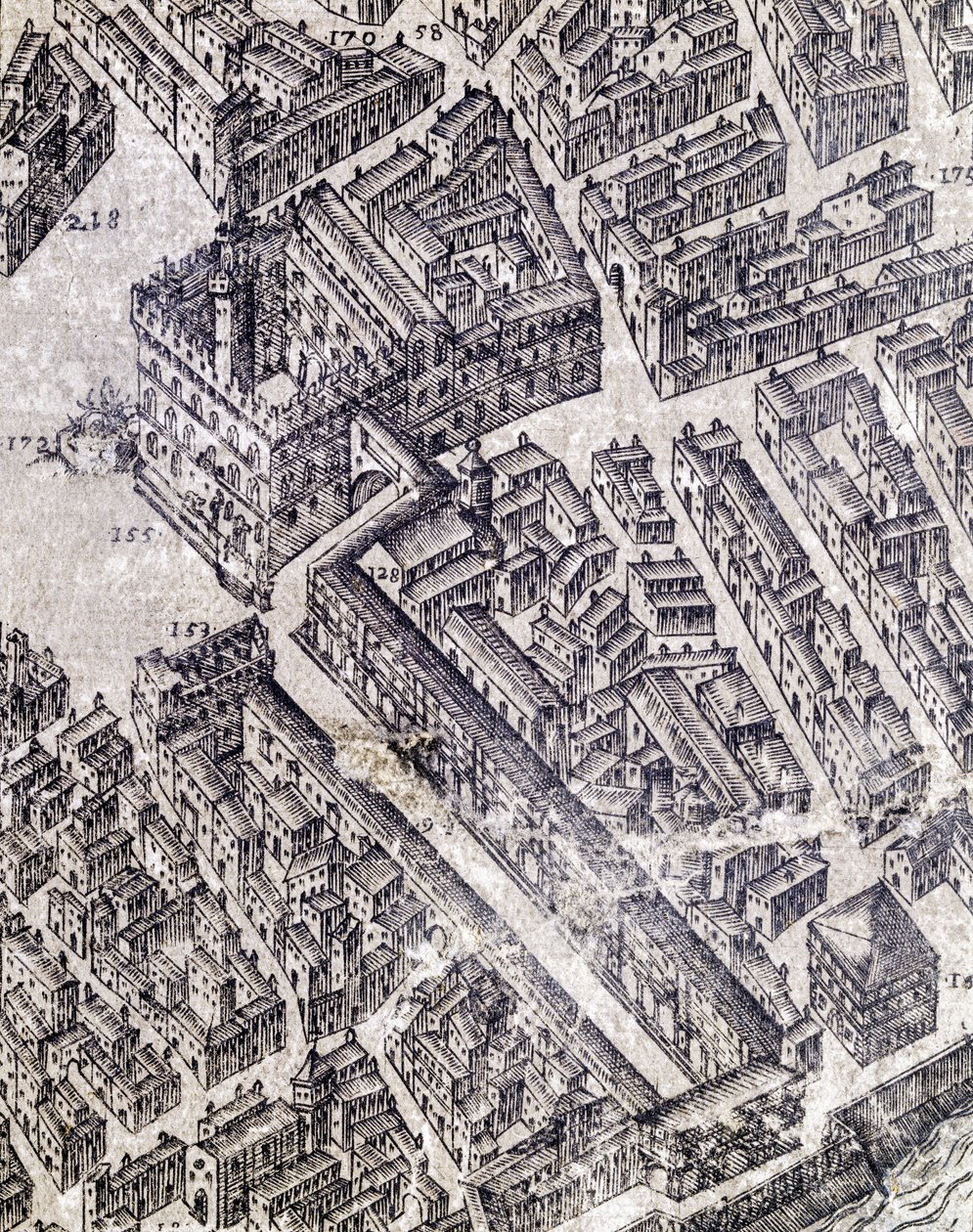 Firenze térképe alkotó: Stefano Buonsignori