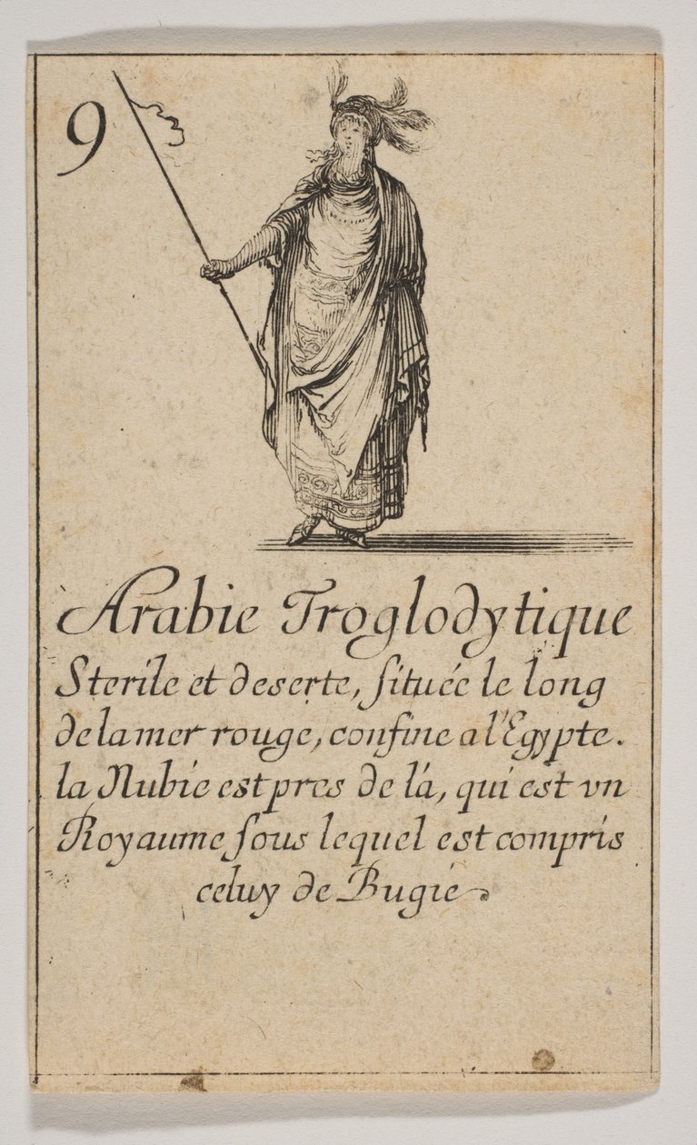 Troglodytic Arábia, 1644. alkotó: Stefano della Bella